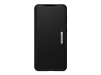 OtterBox Strada Series - Funda con tapa para teléfono móvil - cuero, policarbonato - negro sombra - para Samsung Galaxy S21+ 5G 77-82086