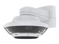 AXIS Q6100-E 50 Hz - Cámara de vigilancia de red - cúpula - para exteriores - vándalos / resistente al agua - color (Día y noche) - 4 x 5.000.000 píxeles - 2592 x 1944 - iris fijo - focal fijado - GbE - H.264, H.265 - High PoE 01710-001