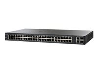Cisco Small Business Smart SF200-48 - Conmutador - Gestionado - 48 x 10/100 + 2 x Gigabit SFP combinado - sobremesa, montaje en rack SLM248GT-EU