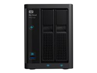 WD My Cloud PR2100 WDBBCL0120JBK - Servidor NAS - 2 compartimentos - 12 TB - HDD 6 TB x 2 - RAID 0, 1, JBOD - RAM 4 GB - Gigabit Ethernet WDBBCL0120JBK-EESN