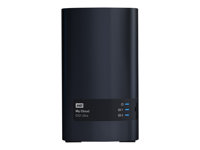 WD My Cloud EX2 Ultra WDBVBZ0160JCH - Dispositivo de almacenamiento en la nube personal - 2 compartimentos - 16 TB - HDD 8 TB x 2 - RAID 0, 1, JBOD - RAM 1 GB - Gigabit Ethernet - iSCSI soporta WDBVBZ0160JCH-EESN
