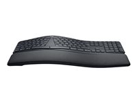 Logitech ERGO K860 - Teclado - inalámbrico - 2.4 GHz, Bluetooth 5.0 - QWERTY - Internacional de EE. UU. - grafito 920-010108