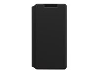 OtterBox Strada Series Via - Funda con tapa para teléfono móvil - poliuretano, policarbonato - negro noche - para Samsung Galaxy S20+, S20+ 5G 77-64286