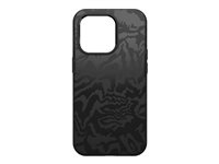 OtterBox Symmetry Series+ - Carcasa trasera para teléfono móvil - antimicrobiano - compatibilidad con MagSafe - policarbonato, goma sintética - rebel (black) - ultra-sleek design 77-88960