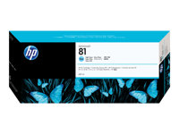 HP 81 - 680 ml - cián claro - original - DesignJet - cartucho de tinta - para DesignJet 5000, 5000ps, 5000ps uv, 5000uv, 5500, 5500 uv, 5500mfp, 5500ps, 5500ps uv C4934A