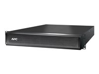 APC Smart-UPS X 48V External Battery Pack Rack/Tower - Caja para baterías (montaje en bastidor) - 2 x baterías - Ácido de plomo - 864 mAh - 2U - negro - para P/N: AR3106, AR3106SP, SMX1000C, SMX1500RM2UC, SMX1500RM2UCNC, SMX750C, SMX750CNC SMX48RMBP2U