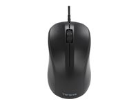 Targus - Ratón - óptico - 3 botones - cableado - USB - negro AMU30EUZ