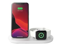 Belkin - Base de carga inalámbrica - 7.5 vatios - blanco - para Apple AirPods; AirPods Pro; iPhone 11, 12, 7, 8, SE, X, XR, XS, XS Max; Watch WIZ001VFWH