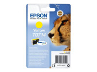 Epson T0714 - 5.5 ml - amarillo - original - cartucho de tinta - para Stylus DX9400, SX115, SX210, SX215, SX218, SX415, SX515, SX610; Stylus Office BX310, BX610 C13T07144012