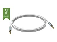 VISION Techconnect - Cable de audio - miniconector macho a miniconector macho - 2 m - doble blindado - blanco TC 2M3.5MMP