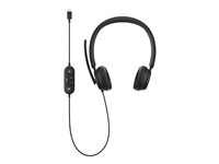 Microsoft Modern USB-C Headset for Business - Auricular - en oreja - cableado - USB-C - negro - Certificado para Equipos de Microsoft I6S-00009