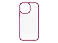 OtterBox React Series - Carcasa trasera para teléfono móvil - poliuretano, policarbonato - rosa fiesta - para Apple iPhone 13 Pro Max 77-85852