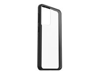 OtterBox React Series - ProPack Packaging - carcasa trasera para teléfono móvil - cristal negro - para Samsung Galaxy S21 5G 77-81602