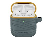 Lifeproof Eco-Friendly - Funda con carga inalámbrica - gris plateado - para Apple AirPods (1ª generación, 2ª generación) 77-83829
