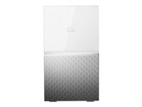 WD My Cloud Home Duo WDBMUT0160JWT - Dispositivo de almacenamiento en la nube personal - 16 TB - HDD 8 TB x 2 - Gigabit Ethernet WDBMUT0160JWT-EESN