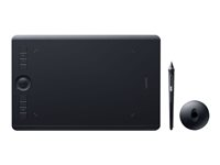 Wacom Intuos Pro Medium - Digitalizador - 22.4 x 14.8 cm - multitáctil - electromagnético - inalámbrico, cableado - USB, Bluetooth - negro PTH-660-S