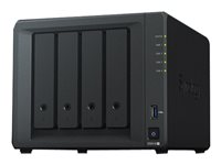 Synology Disk Station DS918+ - Servidor NAS - 4 compartimentos - SATA 6Gb/s / eSATA - RAID 0, 1, 5, 6, 10, JBOD - RAM 4 GB - Gigabit Ethernet - iSCSI soporta DS918+