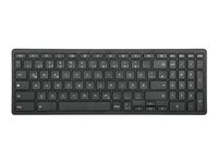 Targus AKB872 - Teclado - funciona con chromebook - antimicrobiano - inalámbrico - Bluetooth 5.2 - QWERTZ - alemán - interruptor: tecla de tijera - negro AKB872DE