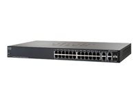 Cisco Small Business SF300-24 - Conmutador - L3 - Gestionado - 24 x 10/100 + 2 x Gigabit SFP combinado + 2 x 10/100/1000 - sobremesa SRW224G4-K9-EU