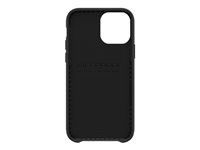 LifeProof WAKE - Carcasa trasera para teléfono móvil - plástico reciclado procedente del océano - negro, patrón de ondas suaves - para Apple iPhone 12, 12 Pro 77-65446