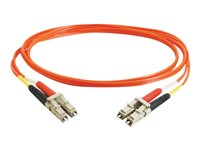 C2G LC-LC 50/125 OM2 Duplex Multimode PVC Fiber Optic Cable (LSZH) - Cable de red - LC de modos múltiples (M) a LC de modos múltiples (M) - 20 m - fibra óptica - impresión a dos caras - 50/125 micras - OM2 - sin halógenos - naranja 85502
