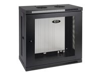 Tripp Lite SmartRack - Armario de bastidor - low-profile, patch-depth, small - instalable en pared - negro - 12U - 19" SRW12U13