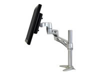 Ergotron Neo-Flex - Kit de montaje (pivote, base de anclaje a escritorio, base de montaje con arandela, 2 extensiones) - para pantalla LCD - aluminio, acero con recubrimiento en polvo, plástico de alta calidad - plata - tamaño de pantalla: hasta 27" 45-235-194