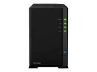 Synology Disk Station DS218play - Servidor NAS - 2 compartimentos - SATA 6Gb/s - RAID 0, 1, JBOD - RAM 1 GB - Gigabit Ethernet - iSCSI soporta DS218PLAY