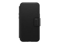 OtterBox - Funda con tapa para teléfono móvil - con MagSafe - piel sintética, imán - negro sombra - para Apple iPhone 13 Pro Max 77-86907