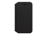 OtterBox Strada Series Via - Funda con tapa para teléfono móvil - poliuretano, policarbonato - negro noche - para Apple iPhone 12, 12 Pro 77-65433