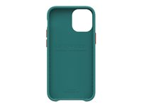 LifeProof WAKE - Carcasa trasera para teléfono móvil - plástico reciclado procedente del océano - down under, patrón de ondas suaves - para Apple iPhone 12 mini 77-65400