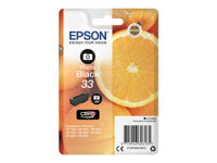Epson 33 - 4.5 ml - Photo Negro - original - blíster con alarmas de RF/acústica - cartucho de tinta - para Expression Home XP-635, 830; Expression Premium XP-530, 540, 630, 635, 640, 645, 830, 900 C13T33414022