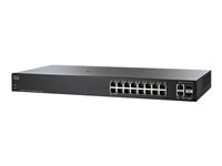 Cisco Small Business Smart SG200-18 - Conmutador - Gestionado - 16 x 10/100/1000 + 2 x Gigabit SFP combinado - sobremesa, montaje en rack SLM2016T-EU