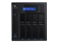 WD My Cloud EX4100 WDBWZE0560KBK - Servidor NAS - 4 compartimentos - 56 TB - HDD 14 TB x 4 - RAID 0, 1, 5, 10, JBOD, 5 Hot Spare - RAM 2 GB - Gigabit Ethernet - iSCSI soporta WDBWZE0560KBK-EESN