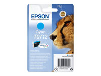 Epson T0712 - 5.5 ml - cián - original - cartucho de tinta - para Stylus DX9400, SX115, SX210, SX215, SX218, SX415, SX515, SX610; Stylus Office BX310, BX610 C13T07124012
