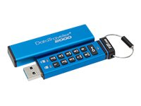 Kingston DataTraveler 2000 - Unidad flash USB - cifrado - 16 GB - USB 3.1 DT2000/16GB