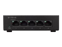Cisco Small Business SG110D-05 - Conmutador - sin gestionar - 5 x 10/100/1000 - sobremesa, montaje en pared - alimentación cc SG110D-05-EU