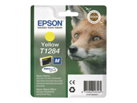 Epson T1284 - Tamaño M - amarillo - original - blíster con alarmas de RF/acústica - cartucho de tinta - para Stylus S22, SX230, SX235, SX420, SX430, SX435, SX438, SX440, SX445; Stylus Office BX305 C13T12844022
