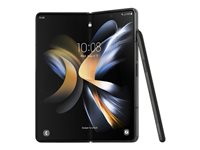 Samsung Galaxy Z Fold4 - 5G smartphone - SIM doble - RAM 12 GB / Memoria interna 256 GB - pantalla OLED - 7.6" - 7.6" - 2176 x 1812 píxeles 2176 x 1812 píxeles (120 Hz) - 3 x cámaras traseras 50 MP, 12 MP, 10 MP - 2x front cameras 10 MP, 4 MP - negro fantasma SM-F936BZKBEUB