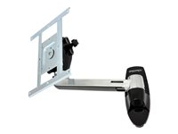 Ergotron LX HD Wall Mount Swing Arm - Kit de montaje (brazo oscilante) - para TV - aluminio - tamaño de pantalla: up to 49" - se puede instalar en la pared 45-268-026