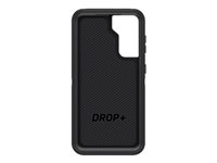 OtterBox Defender Series - ProPack Packaging - carcasa trasera para teléfono móvil - resistente - policarbonato, goma sintética - negro - para Samsung Galaxy S21 5G 77-81896