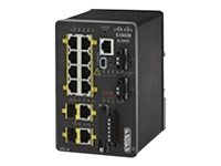 Cisco Industrial Ethernet 2000 Series - Conmutador - Gestionado - 8 x 10/100 + 2 x Gigabit SFP combinado - montaje en riel DIN IE-2000-8TC-G-E