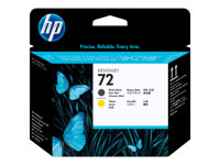 HP 72 - Amarillo, negro mate - cabezal de impresión - para DesignJet HD Pro MFP, SD Pro MFP, T1100, T1120, T1200, T1300, T2300, T770, T790, T795 C9384A