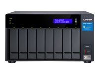 QNAP TVS-872XT - Servidor NAS - 8 compartimentos - SATA 6Gb/s - RAID 0, 1, 5, 6, 10, 50, JBOD, 60 - RAM 16 GB - Gigabit Ethernet / 10 Gigabit Ethernet / Thunderbolt 3 - iSCSI soporta TVS-872XT-I5-16G