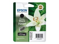 Epson T0591 - 13 ml - Photo Negro - original - blíster - cartucho de tinta - para Stylus Photo R2400 C13T05914010