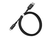 OtterBox Standard - Cable USB - USB-C (M) a USB (M) - USB 2.0 - 3 A - 1 m - negro 78-52537