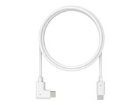 Compulocks 6ft USB-C to USB-C 90-Degree 2.0 Charge and Data Cable - Cable USB - USB-C (M) recto a USB-C (M) en ángulo derecho - 1.83 m - blanco - para Compulocks Space Kiosk 6FTALLUSBC