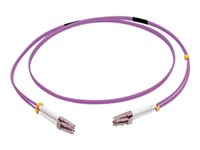 C2G 50m LC/LC OM4 LSZH Fibre Patch - Purple - Cable de interconexión - LC de modos múltiples (M) a LC de modos múltiples (M) - 50 m - fibra óptica - impresión a dos caras - 50/125 micras - OM4 - púrpura 81758