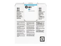HP 881 - 5 L - cián - original - cartucho de tinta - para Latex 1500, 3000, 3100, 3200, 3500 CR331A