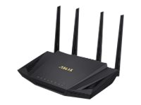 ASUS RT-AX58U V2 - Enrutador inalámbrico - conmutador de 4 puertos - GigE - 802.11a/b/g/n/ac/ax - Doble banda 90IG06Q0-MO3B00